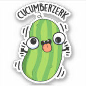 Cucumberzerk Funny Berzerk Cucumber Pub Aufkleber (Vorderseite)