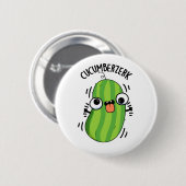 Cucumberzerk Funny Berzerk Cucumber Pub Button (Vorne & Hinten)