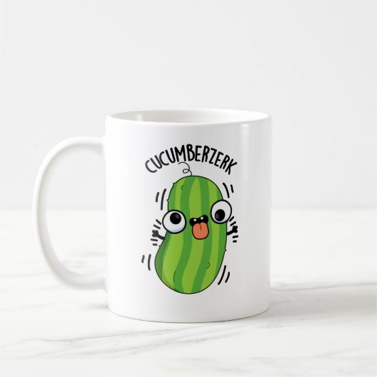 Cucumberzerk Funny Berzerk Cucumber Pub Kaffeetasse (Links)