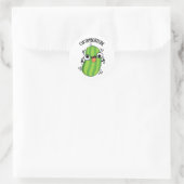 Cucumberzerk Funny Berzerk Cucumber Pub Runder Aufkleber (Tasche)