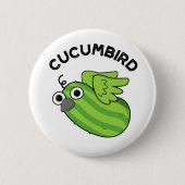 Cucumbird Funny Veggie Cucumber Pun Button (Vorderseite)