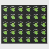 Cucumbird Funny Veggie Cucumber Pun Dark BG Geschenkpapier (Flach)