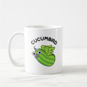 Cucumbird Funny Veggie Cucumber Pun Kaffeetasse (Links)