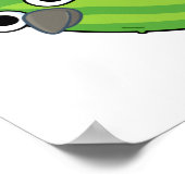 Cucumbird Funny Veggie Cucumber Pun Poster (Ecke)