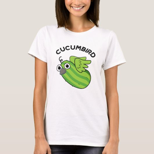 Cucumbird Funny Veggie Cucumber Pun T-Shirt (Vorderseite)