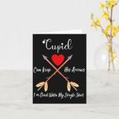 Cud Can Keep His Arrows Anti Valentines Day Sin Karte (Gelbe Blume)