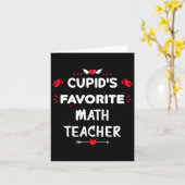 Cud S Favorite Math Teacher Valentine S Day Man Karte (Gelbe Blume)