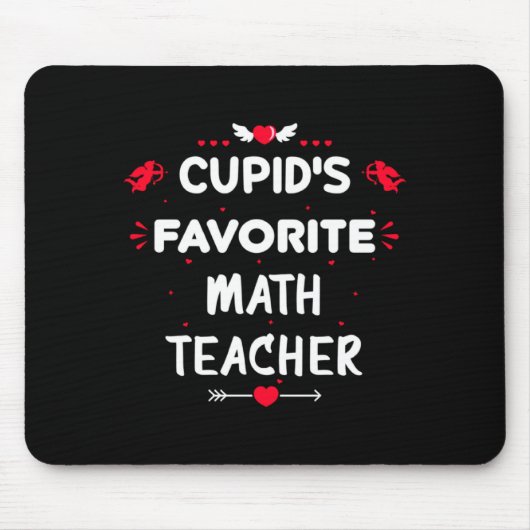 Cud S Favorite Math Teacher Valentine S Day Man Mousepad (Vorne)