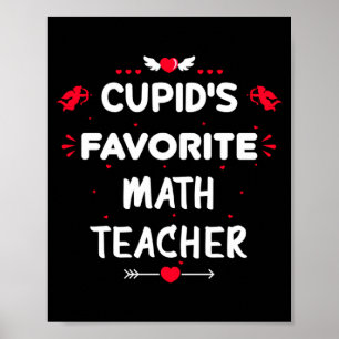 Cud S Lieblings-Mathematiklehrer Valentinstag Mann Poster