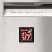 Cud sagt 67 lustiger Valentin Six Seven Meme-Spruc Magnet (In Situ (Geschirrspüler))