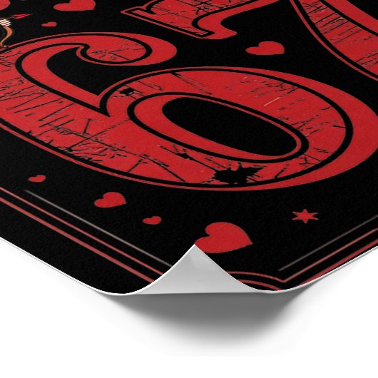 Cud Says 67 Funny 6 7 Valentine Couple Matching Si Poster (Ecke)