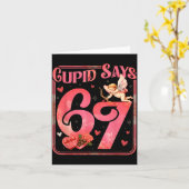 Cud Says 67 Funny Valentine Six Seven Meme Saying  Karte (Gelbe Blume)