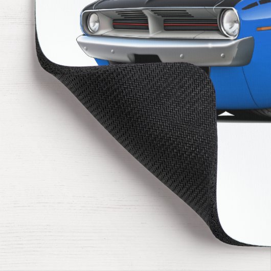 Cuda AARE Blau-Auto 1970 Mousepad (Ecke)