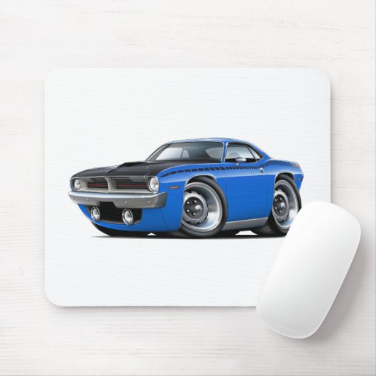 Cuda AARE Blau-Auto 1970 Mousepad (Mit Mouse)