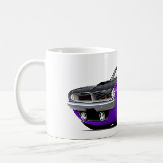 Cuda AARE lila Auto 1970 Kaffeetasse (Links)