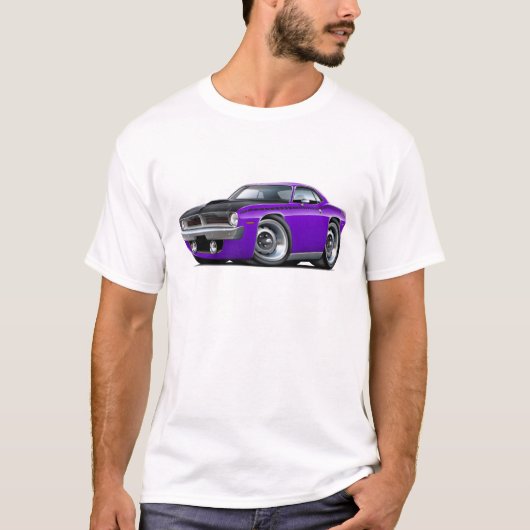 Cuda AARE lila Auto 1970 T-Shirt (Vorderseite)