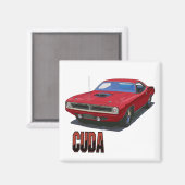 Cuda Coupe 1970 Magnet (Vorderseite/Rückseite)