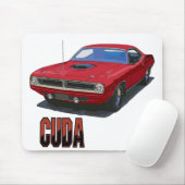 Cuda Coupe 1970 Mousepad (Mit Mouse)