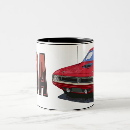 Cuda Coupe 1970 Zweifarbige Tasse (Mittel)