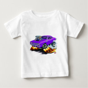 Cuda lila Auto 1971-73 Baby T-shirt
