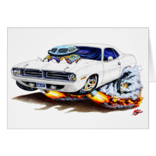 Cuda Weiß-Auto 1970