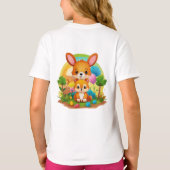 Cudded Bliss: Adorable Teddy Bären Design T-Shirt (Rückseite)