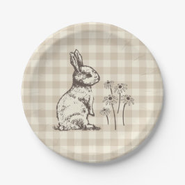 Cudded Bunny Rabbits Bonanza - Ostern Party. Pappteller