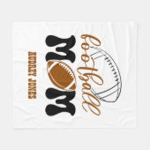 Cudded Football Mama Fleecedecke (Vorderseite (Horizontal))