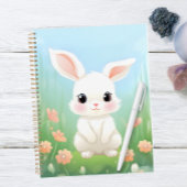 Cudded Meadow: Baby Kaninchen in Frühlingsblumen Planer