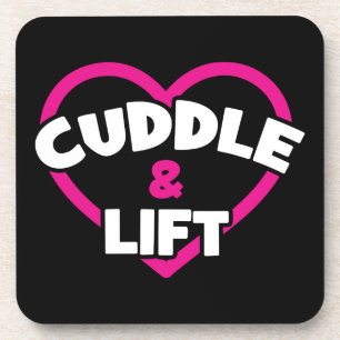 Cuddle and Lift - Funny Novelty Weight Lifting Gym Getränkeuntersetzer