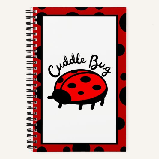 Cuddle Bug Ladybug | Niedliches und gemütliches De Notizblock (Vorderseite)