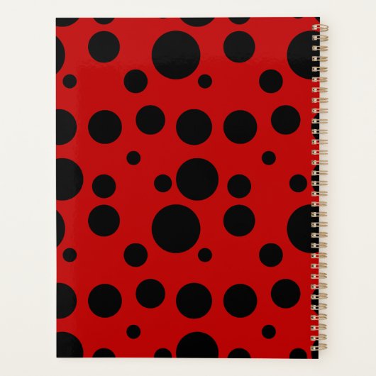 Cuddle Bug Ladybug | Niedliches und gemütliches De Planer (Rückseite)