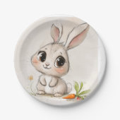 Cuddle Bunny Delight Paper Plate Pappteller (Vorderseite)