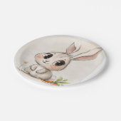 Cuddle Bunny Delight Paper Plate Pappteller (Schrägansicht)