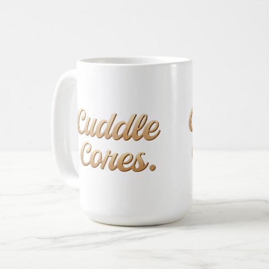 Cuddle Cores Kaffeetasse (Vorderseite Links)