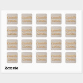 Cuddle Cores Quadratischer Aufkleber (Blatt)