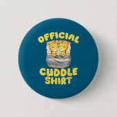 Cuddle Cute Giraffes Couple Valentine's Day Button (Vorderseite)