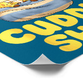 Cuddle Cute Giraffes Couple Valentine's Day  Poster (Ecke)