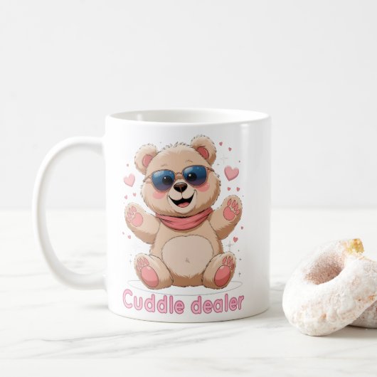 Cuddle Dealer – Sweet Teddy Bear Mug Kaffeetasse (Mit Donut)