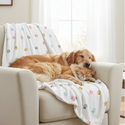 Cuddle Fleece Warm Pet Blanket Liner Throw