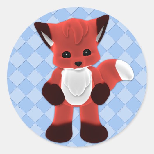 Cuddle Fox Toon Aufkleber (Vorderseite)