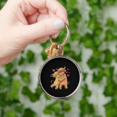 Cuddle Highland Cattle Scottish Cow Farmers Gift Schlüsselanhänger (Hand)