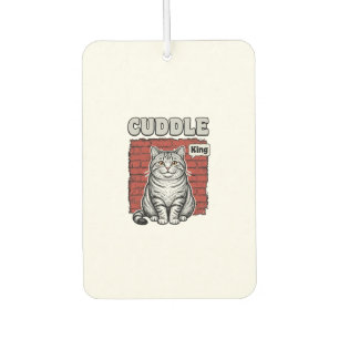 Cuddle King Vintage Katzen-Shirt-Design_1 Autolufterfrischer
