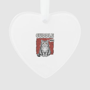 Cuddle King Vintage Katzen-Shirt Design_1 Ornament