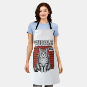 Cuddle King Vintage Katzen-Shirt Design_1 Schürze (Getragen)