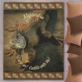 Cuddle mit Pedro der Iguana 0768 Fleecedecke