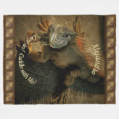 Cuddle mit Pedro der Iguana 0768 Fleecedecke (Vorderseite (Horizontal))