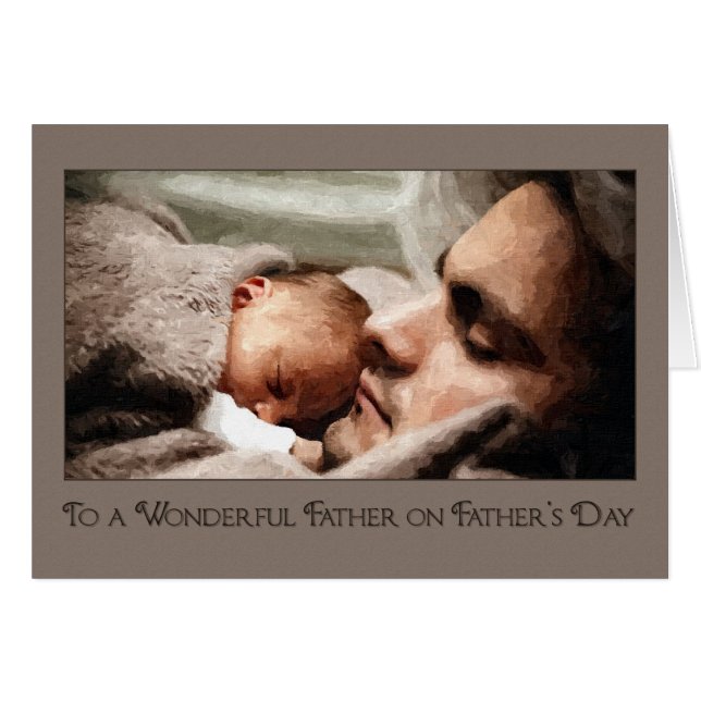 Cuddle mit Vater Vatertag (Vorderseite (Horizontal))