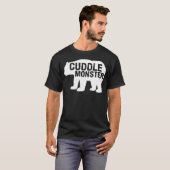 Cuddle Monster Bear Silhouette Fun Novelty T-Shirt (Vorne ganz)