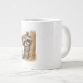Cuddle Peek Raccoon Jumbo-Tasse (Vorderseite Rechts)